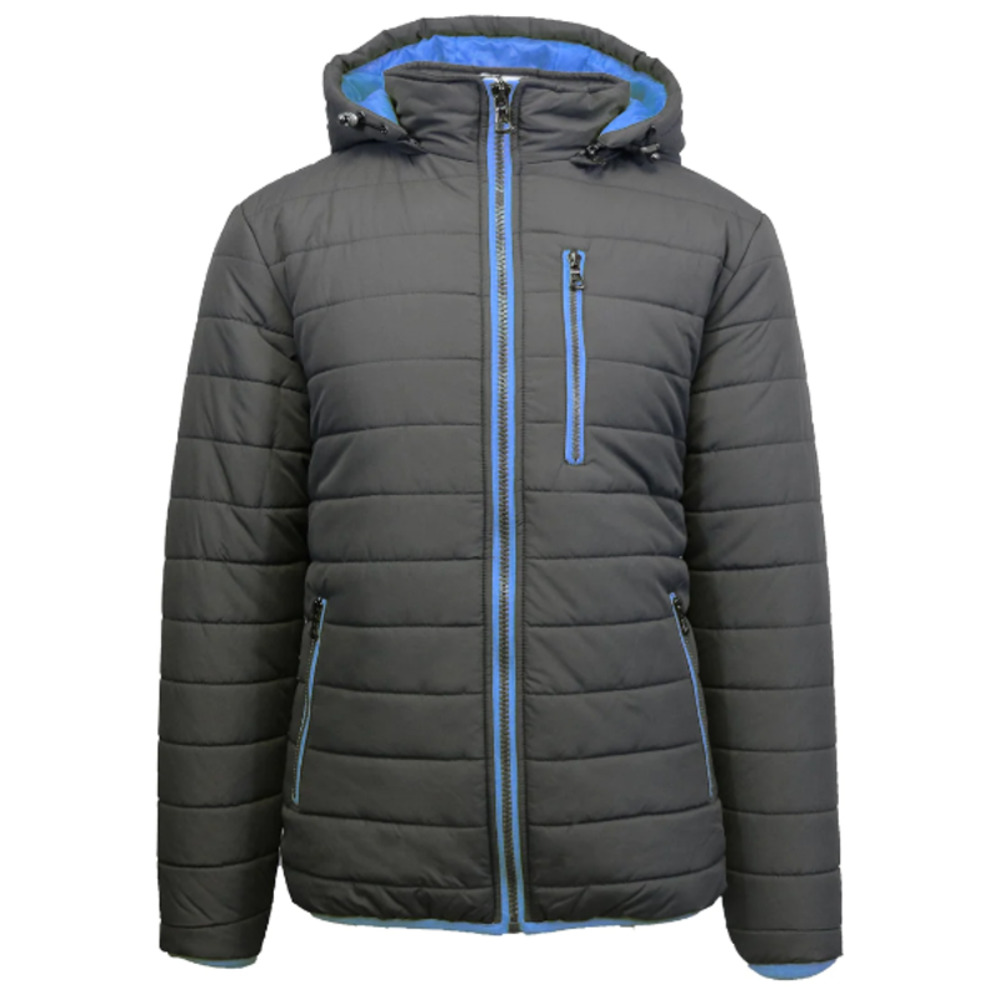 Spire by Galaxy Peak Full Zip Hooded Jacket, Men's Size XL - Grey/Blue